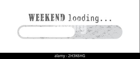 Symbol für das Laden am Wochenende. Vektorgrafik für Websites und Anwendungen. Flacher Style Stock Vektor