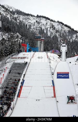 Vierschanzentournee Qualifier Oberstdorf 17-18 Stockfoto