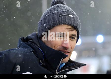 FIS Weltcup Skisprung 17-18, Neustadt, Qualifikation Stockfoto