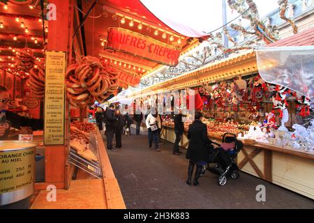 FRANKREICH. BAS RHIN (67) STRASSBURG. WEIHNACHTSMARKT Stockfoto