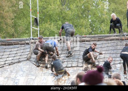 Starker viking Run Gent, Belgien - 22 23. April 2017 Stockfoto