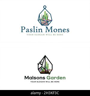 Modernes Gartenbau-Logo-Design Stock Vektor