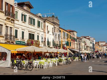Corso del Popolo, Chioggia, Venedig, Italien Stockfoto