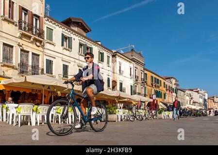 Corso del Popolo, Chioggia, Venedig, Italien Stockfoto
