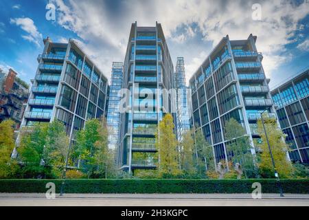 Ein Hyde Park Wohnapartment Knightsbridge, Stockfoto