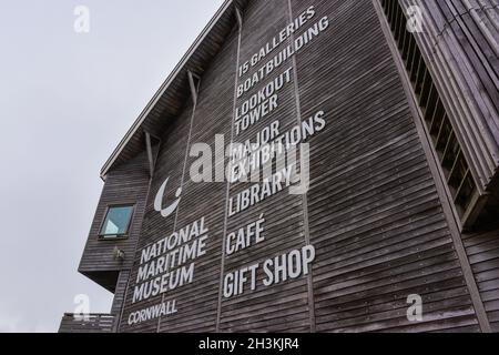 Das preisgekrönte National Maritime Museum in Falmouth in Cornwall. Stockfoto