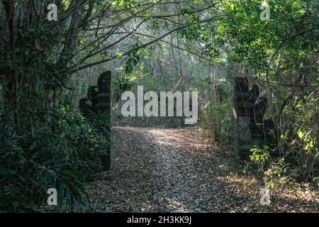 Tor der geheime Garten Stockfoto