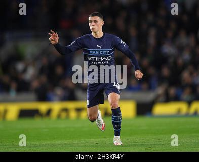 Phil Foden von Manchester City während des Spiels im Amex Stadium, Brighton. Bildnachweis: © Mark Pain / Alamy Stockfoto