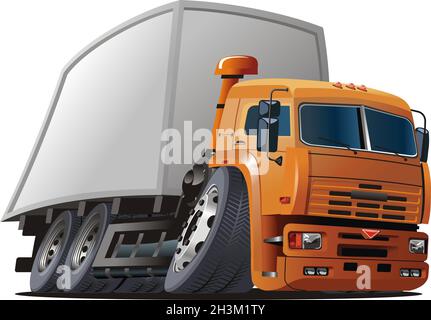 Box Lieferung per LKW Vektor Illustration, Cartoon flach Kurier Auto van  liefert Kisten von Waren, Pakete mit Heimsachen, Transport-Service  Stock-Vektorgrafik - Alamy