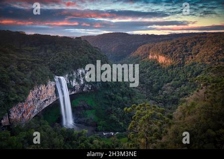 Foto des Caracol Waterall, Canela, Rio Grande do Sul, Brasilien Stockfoto