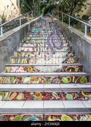 The Hidden Garden Steps, San Francisco, California, U. S. A. Stockfoto