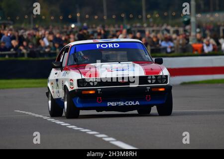 Jonathan White, Ford Capri III 3 Liter S, Gerry Marshall Trophy, Gruppe 1 Limousine Autos, die in den Jahren zwischen 1970 und 1982 fuhren, bestehend aus o Stockfoto