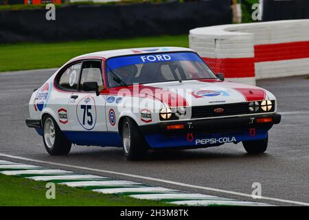 Jonathan White, Ford Capri III 3 Liter S, Gerry Marshall Trophy, Gruppe 1 Limousine Autos, die in den Jahren zwischen 1970 und 1982 fuhren, bestehend aus o Stockfoto