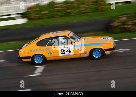 Graham Scarborough, Ford Capri III 3 Liter S, Gerry Marshall Trophy, Gruppe-1-Limousine, die in den Jahren zwischen 1970 und 1982 Rennen fuhren, consisti Stockfoto