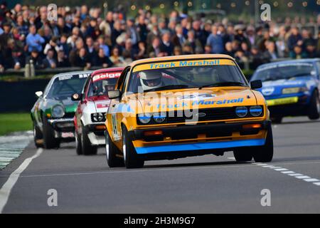 Graham Scarborough, Ford Capri III 3 Liter S, Gerry Marshall Trophy, Gruppe-1-Limousine, die in den Jahren zwischen 1970 und 1982 Rennen fuhren, consisti Stockfoto