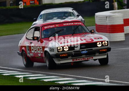 Raphael de Borman, Ford Capri III 3 Liter S, Gerry Marshall Trophy, Gruppe 1 Saloon Autos, die in den Jahren zwischen 1970 und 1982 fuhren, consistenin Stockfoto