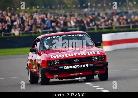 Mike Whitaker, Ford Capri III 3 Liter S, Gerry Marshall Trophy, Gruppe 1 Saloon Autos, die in den Jahren zwischen 1970 und 1982 fuhren, bestehend aus Stockfoto