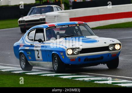 Steve Soper, Ford Capri 3 Liter S, Gerry Marshall Trophy, Gruppe 1 Saloon Autos, die in den Jahren zwischen 1970 und 1982, bestehend aus zwei Stunden, fuhren Stockfoto