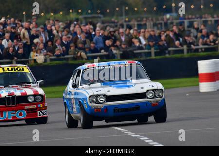 Steve Soper, Ford Capri 3 Liter S, Gerry Marshall Trophy, Gruppe 1 Saloon Autos, die in den Jahren zwischen 1970 und 1982, bestehend aus zwei Stunden, fuhren Stockfoto