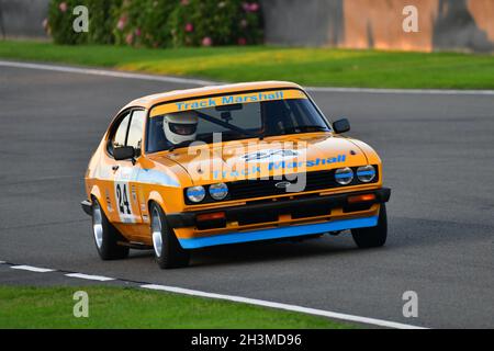 Graham Scarborough, Ford Capri III 3 Liter S, Gerry Marshall Trophy, Gruppe-1-Limousine, die in den Jahren zwischen 1970 und 1982 Rennen fuhren, consisti Stockfoto