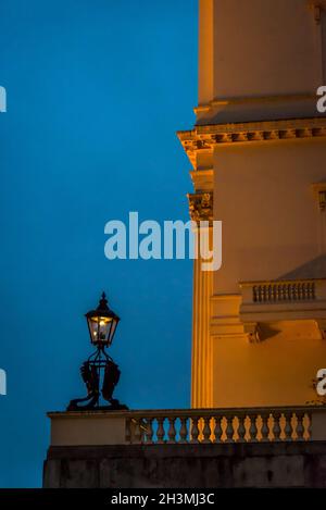 Detail der Carlton House Terrace, entworfen von John Nash, The Mall, London, England, Großbritannien Stockfoto