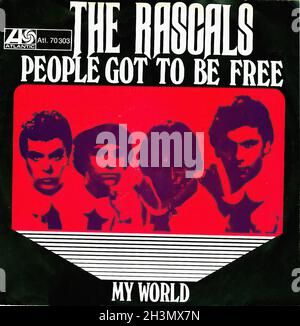 Vintage Vinyl Recording - Rascals, the - People Got To Be Free - D - 1968 Stockfoto