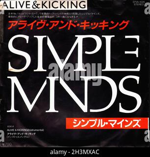 Vintage Vinyl Recording - Simple Minds - Alive And Kicking - Japan - 1985 02 Stockfoto