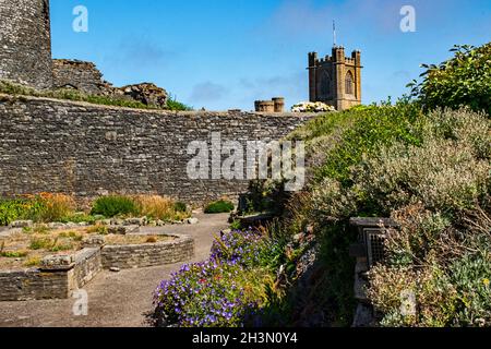 Aberystwyth Castle, Mid Wales. VEREINIGTES KÖNIGREICH Stockfoto