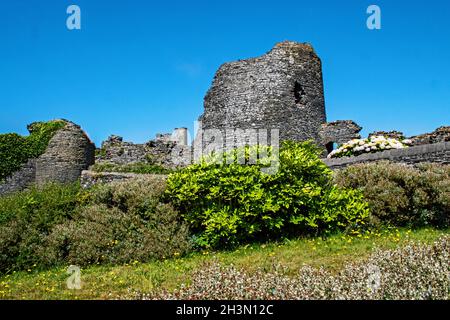 Aberystwyth Castle, Mid Wales. VEREINIGTES KÖNIGREICH Stockfoto