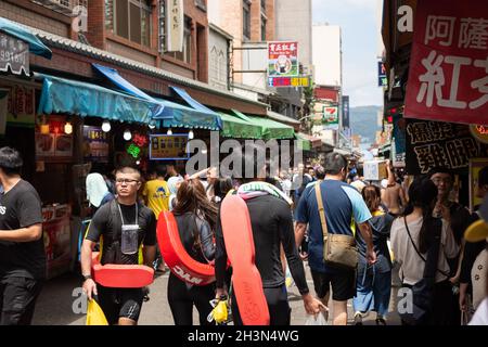 Sun Moon Lake Schwimmen Karneval Stockfoto