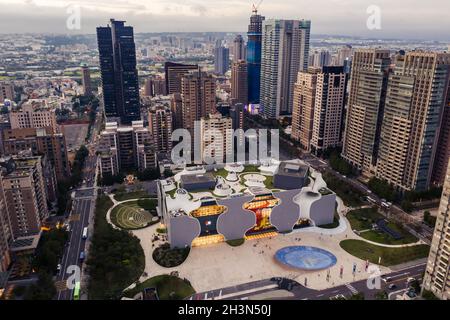 Modernes Gebäude des National Taichung Theatre Stockfoto