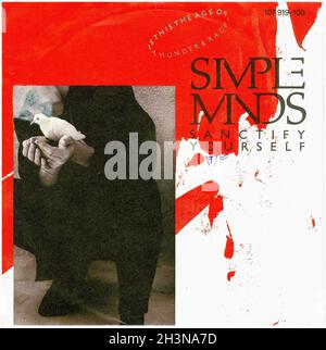 Vintage Vinyl Recording - Simple Minds - Sanctify Yourself - D - 1986 01 Stockfoto