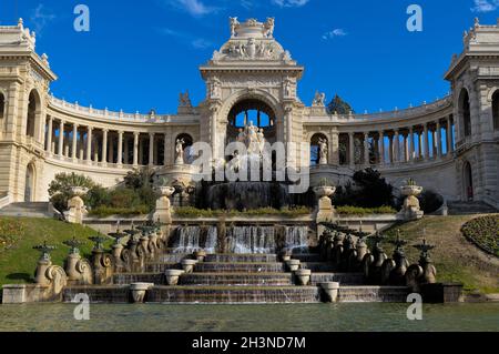 Palais Longchamp, berühmtes historisches Gebäude in Marseille, Frankreich Stockfoto