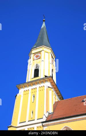 Kelheim ist eine Stadt in Bayern mit vielen historischen Sehenswürdigkeiten Stockfoto