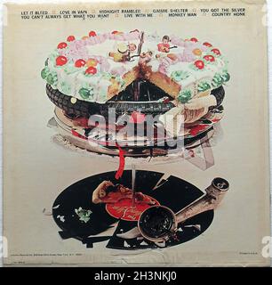 1969 Rolling Stones Let IT Bleed LP Vinyl Original Vintage Record Album Sleeve Cover 60er Jahre Stockfoto