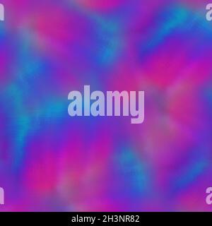 Regenbogen Raum gefärbt Aquarell Welle Textur Hintergrund. Nahtloses, tropisches, lebendiges 80er-Jahre-Boho-Muster. Für Retro-Hippie-Mode, Vintage bunt Stockfoto