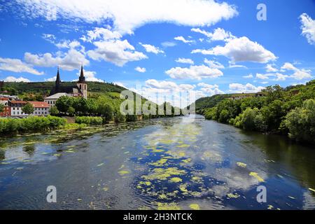 Ein Anblick der Stadt Bingen am Rhein Stockfoto