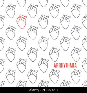 Arrhythmiebewusstsein, konzeptionelle Illustration Stockfoto