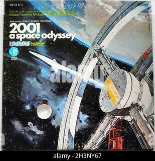 1968 LP 2001 A Space Odyssey LP Cover Illustration Graphics Album Record Stockfoto