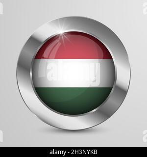 EPS10 Vector Patriotic-Taste mit Ungarn-Flaggen-Farben. Ein Element der Wirkung für die Verwendung, die Sie daraus machen möchten. Stock Vektor