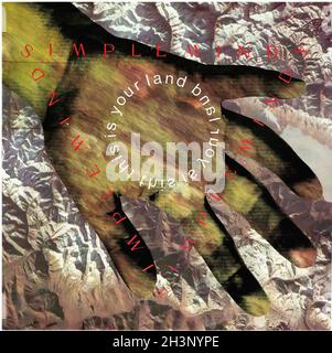 Vintage Vinyl Recording - Simple Minds - This is Your Love.- D - 1989 01 Stockfoto