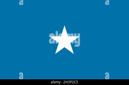 Somalia Nationalflagge in exakten Proportionen - Vektor Stockfoto