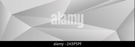 Abstrakt graue Dreiecke Hintergrund in verschiedenen Größen Stockfoto