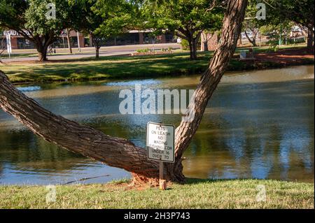 Ackley Park, Elk City, OK. Stockfoto