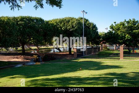 Ackley Park, Elk City, OK. Stockfoto