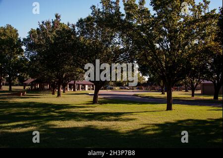 Ackley Park, Elk City, OK. Stockfoto