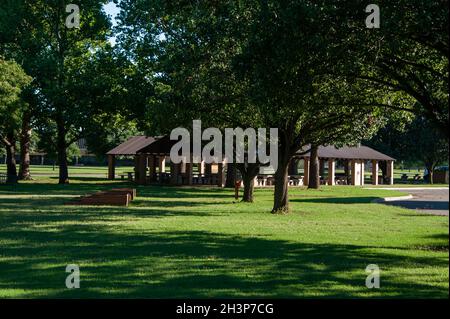 Ackley Park, Elk City, OK. Stockfoto