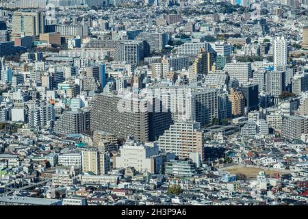 Skyline von Tokio vom Observatorium Sunshine aus gesehen 60 Stockfoto