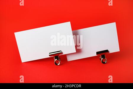 Foto von Visitenkarten Stockfoto