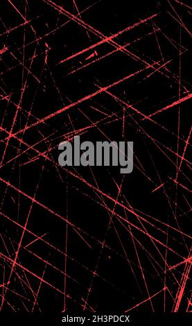 Grungen Sie rote Linien und Punkte auf einem roten Hintergrund - Vektor Stockfoto